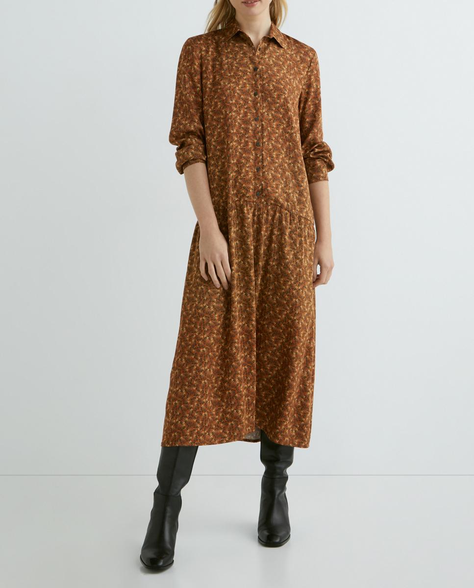 Imagen 0 de Vestido camisero de manga larga