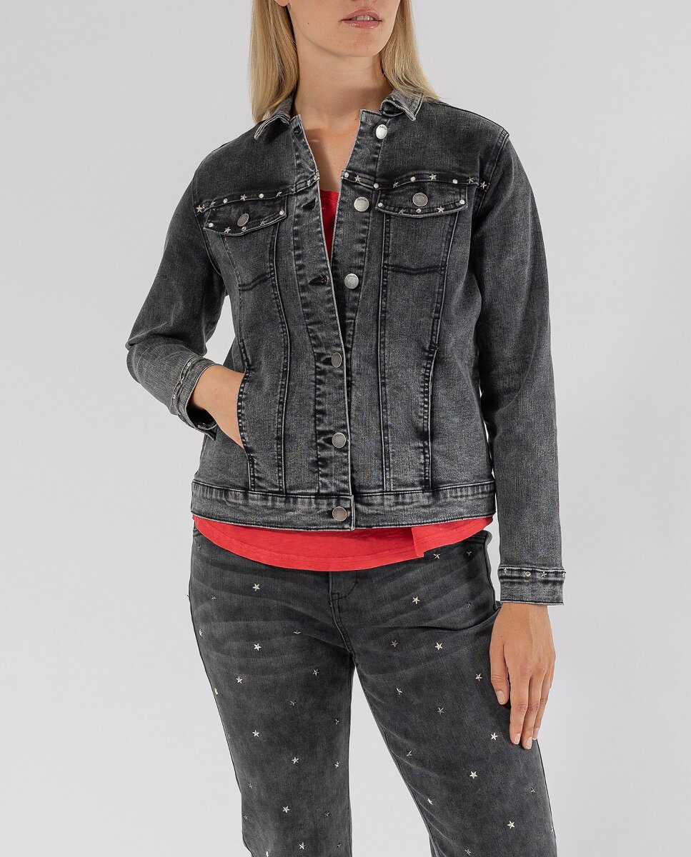 Imagen 0 de Chaqueta vaquera tachas decor