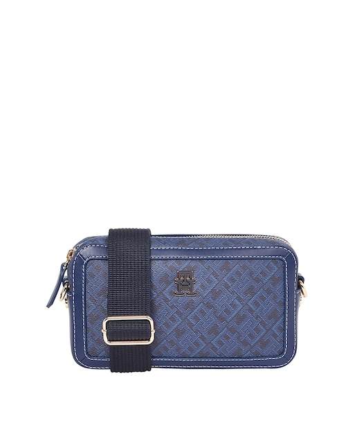 Imagen 0 de Bolso bandolera de piel con monograma