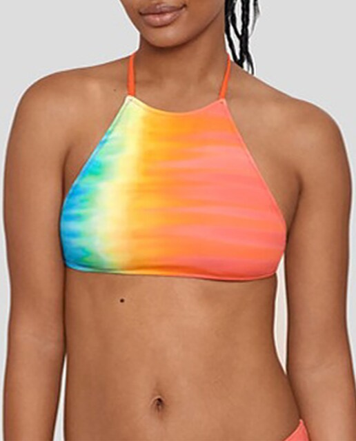 Imagen 0 de Top de mujer bikini liso tipo bralette logo polo