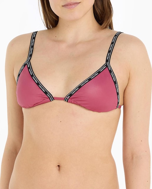 Imagen 0 de Parte de arriba de bikini de triángulo - Core Logo Tape