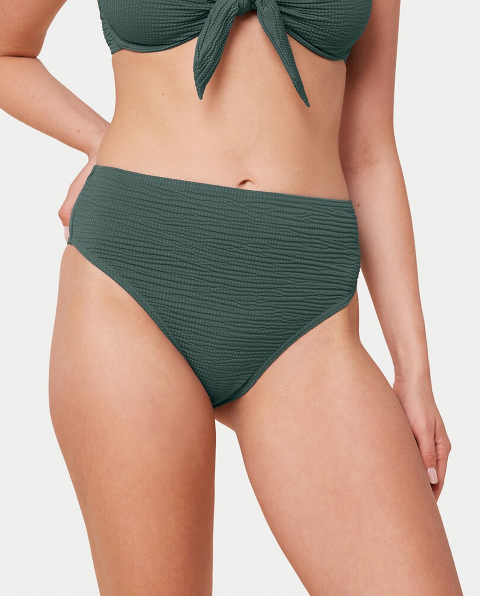 Imagen 0 de Braguita de bikini con tejido seersucker reciclado.
