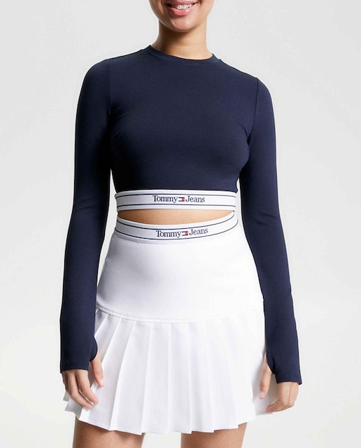 Imagen 0 de Top de mujer de manga larga tipo crop