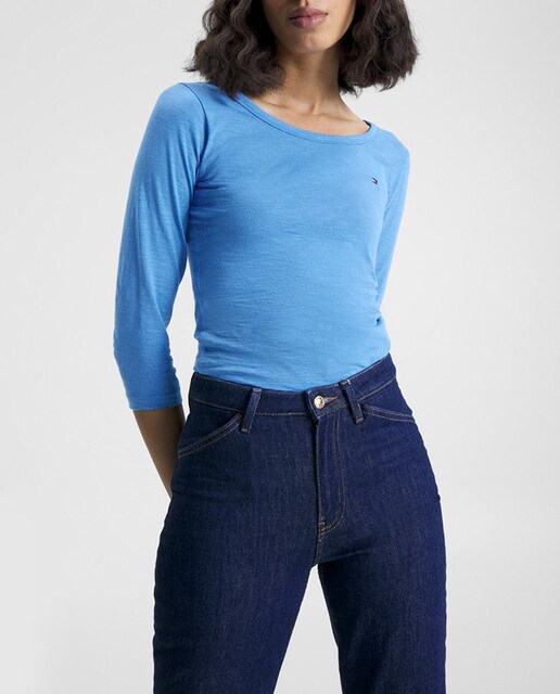 Imagen 0 de Camiseta de mujer cuello barco y manga 3/4