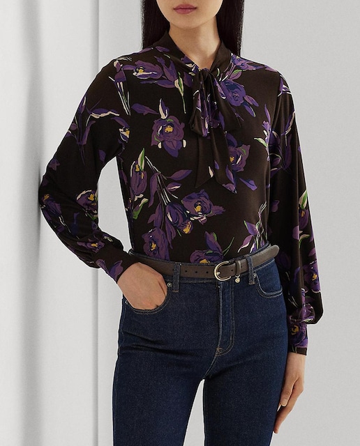 Imagen 0 de Camiseta de mujer de manga larga con flores