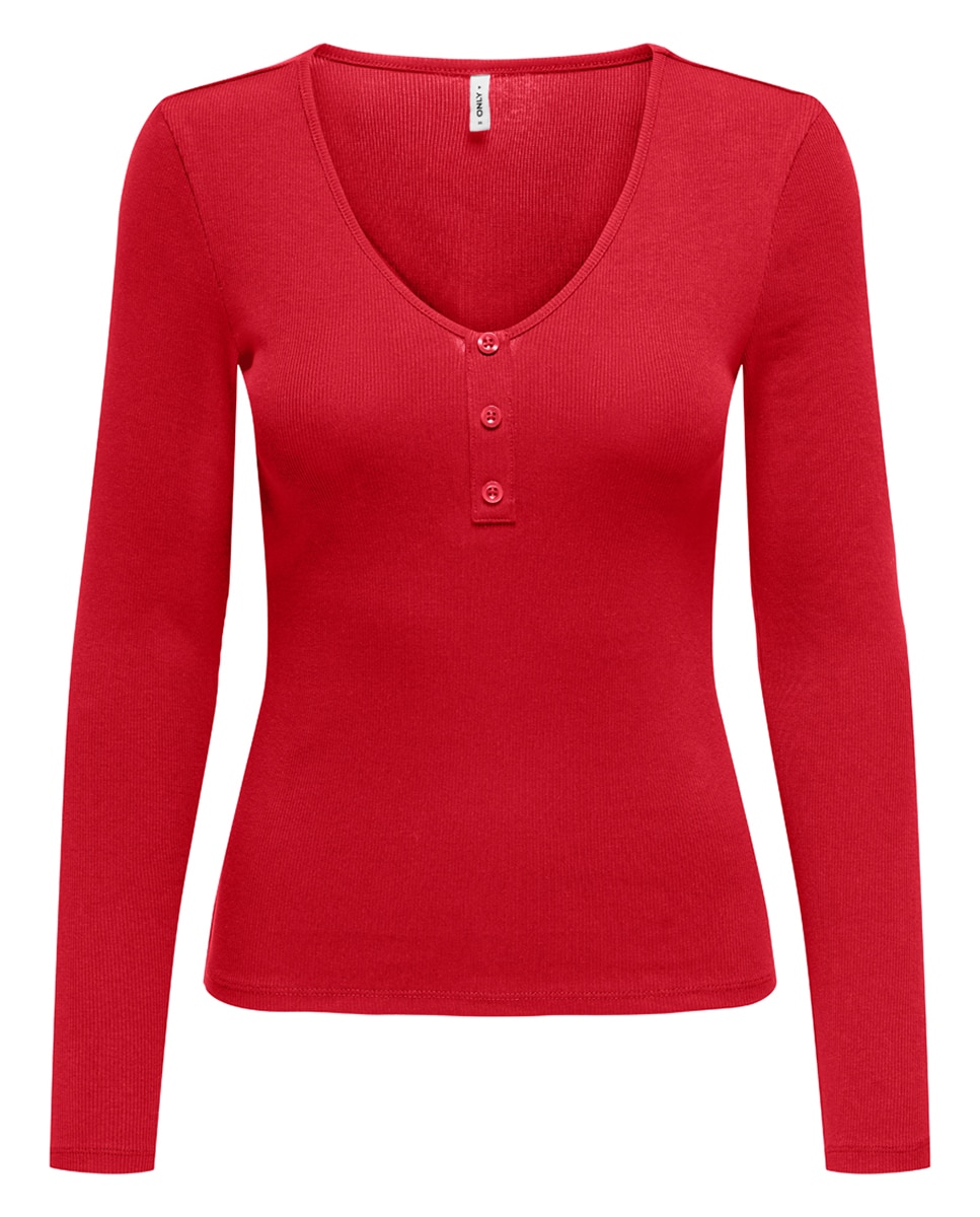 Imagen 0 de Top de mujer liso con botones