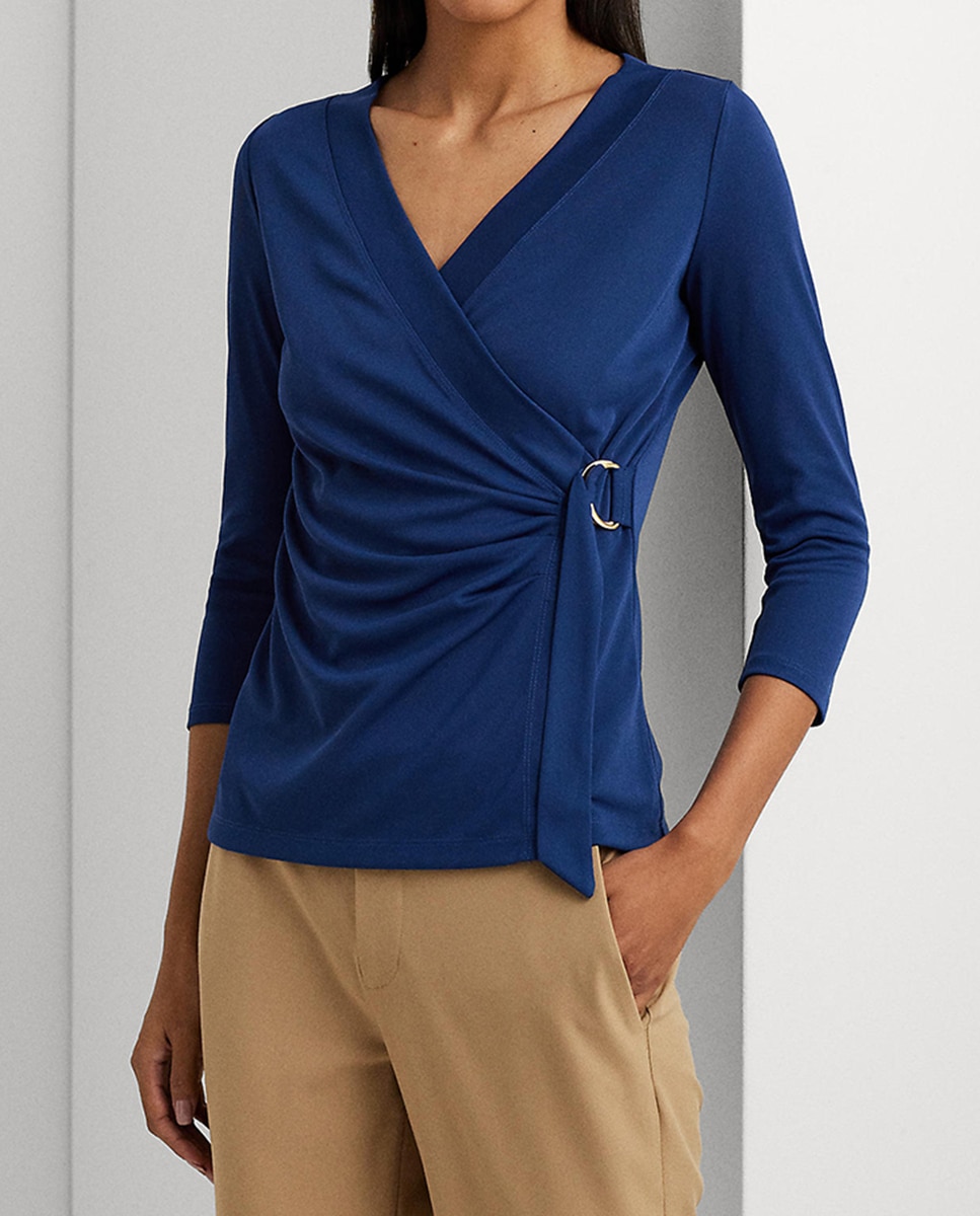 Imagen 0 de Camiseta de mujer de punto elástico