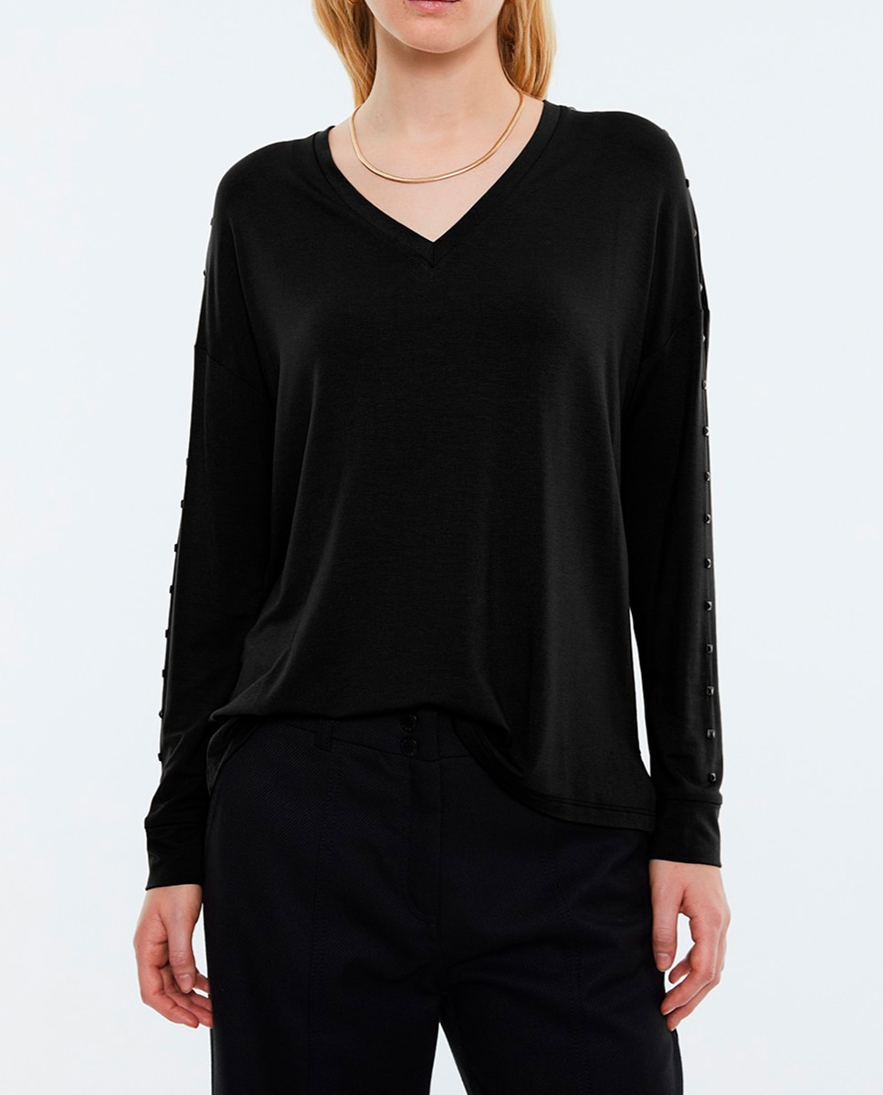 Imagen 0 de Camiseta cuello pico de mujer