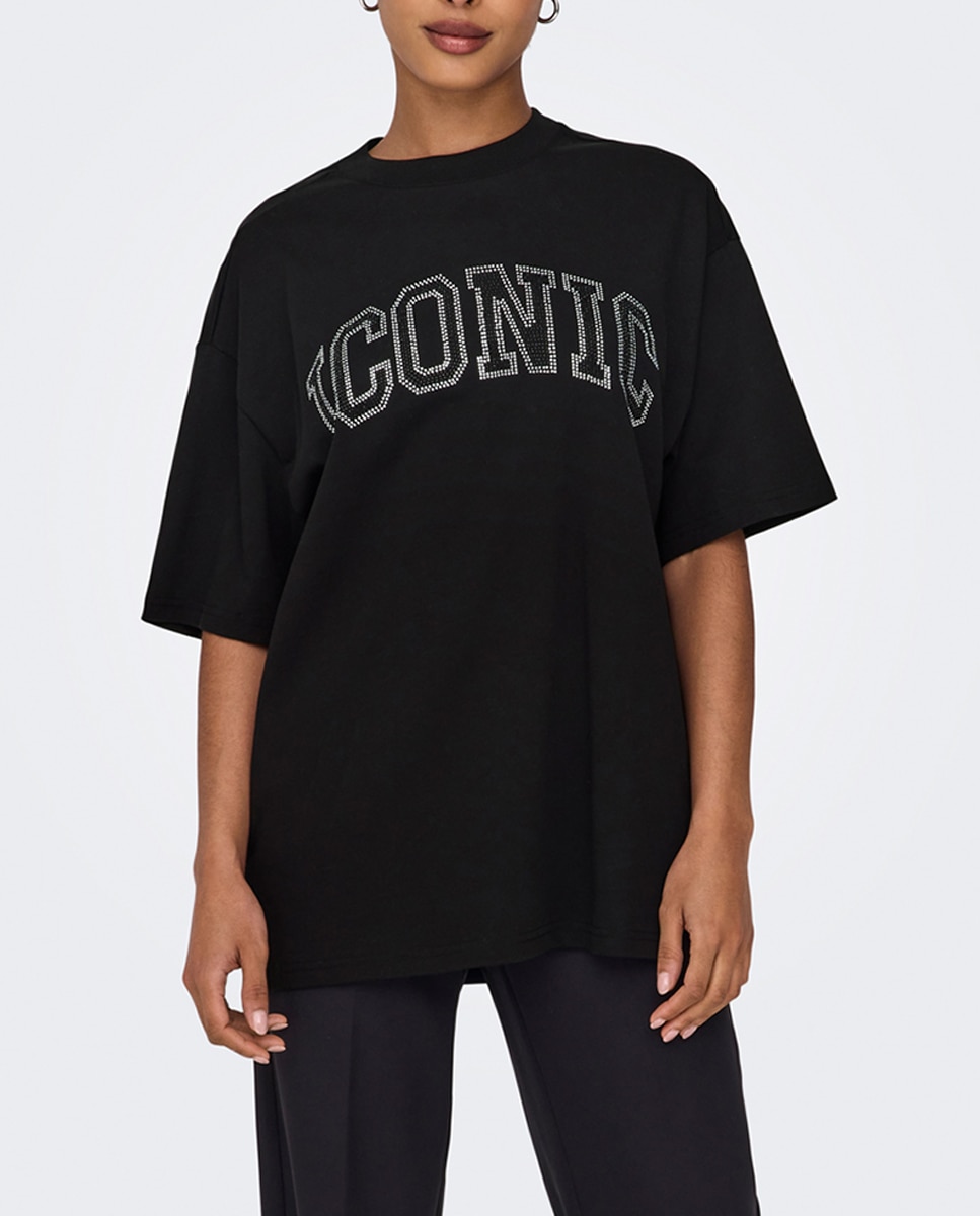 Imagen 0 de Camiseta de mujer de manga corta con estampado