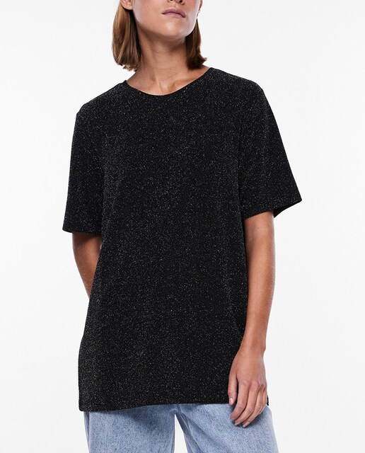 Imagen 0 de Camiseta efecto brillo mujer