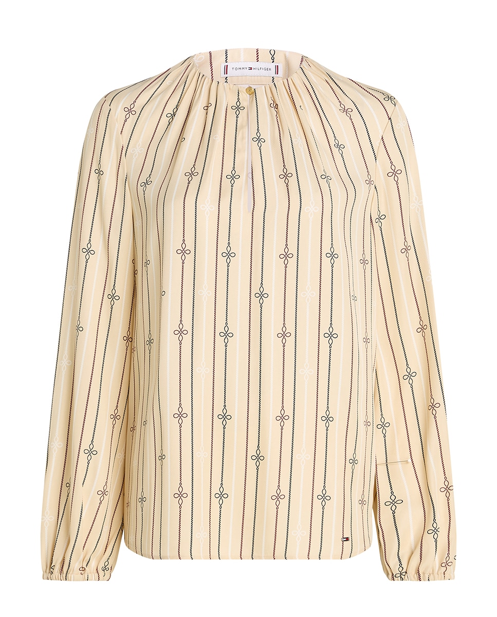 Imagen 0 de Blusa de mujer fluida con cuello redondo