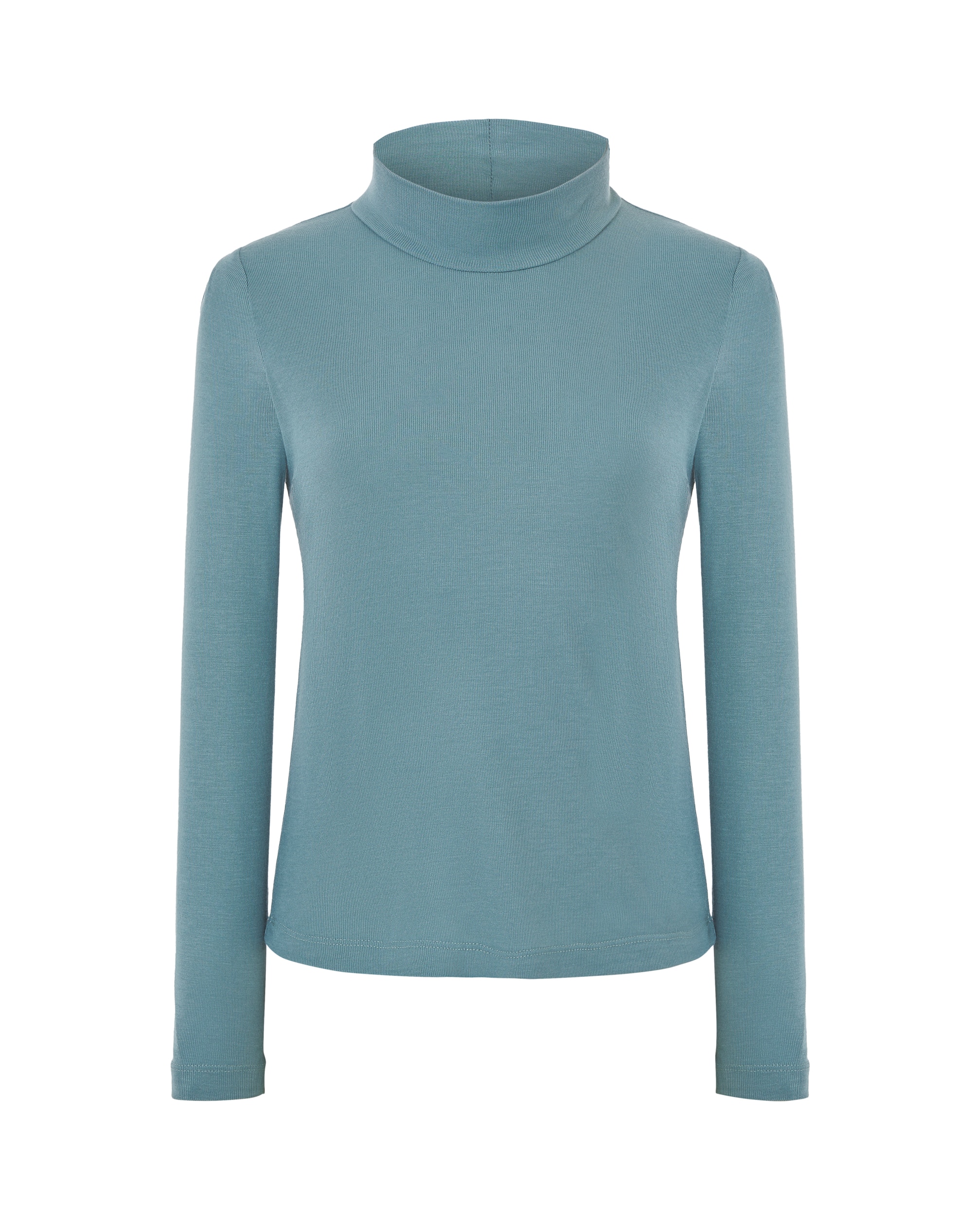 Imagen 0 de Camiseta de mujer de canalé con cuello perkins.