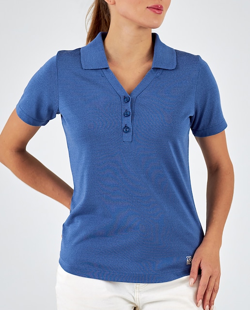 Imagen 0 de Polo de mujer manga corta con botones