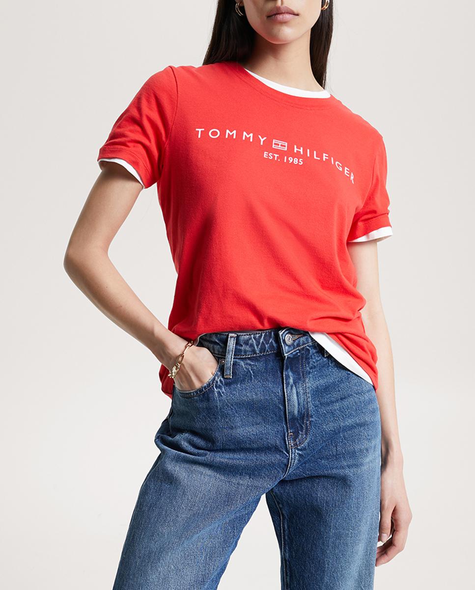 Imagen 0 de Camiseta de mujer de manga corta con cuello redondo