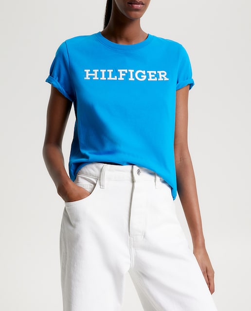Imagen 0 de Camiseta de mujer de manga corta con cuello redondo
