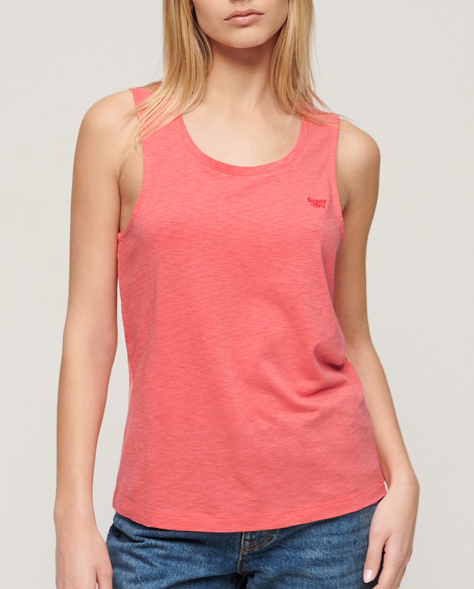 Imagen 0 de Camiseta de mujer sin mangas con escote amplio redondo