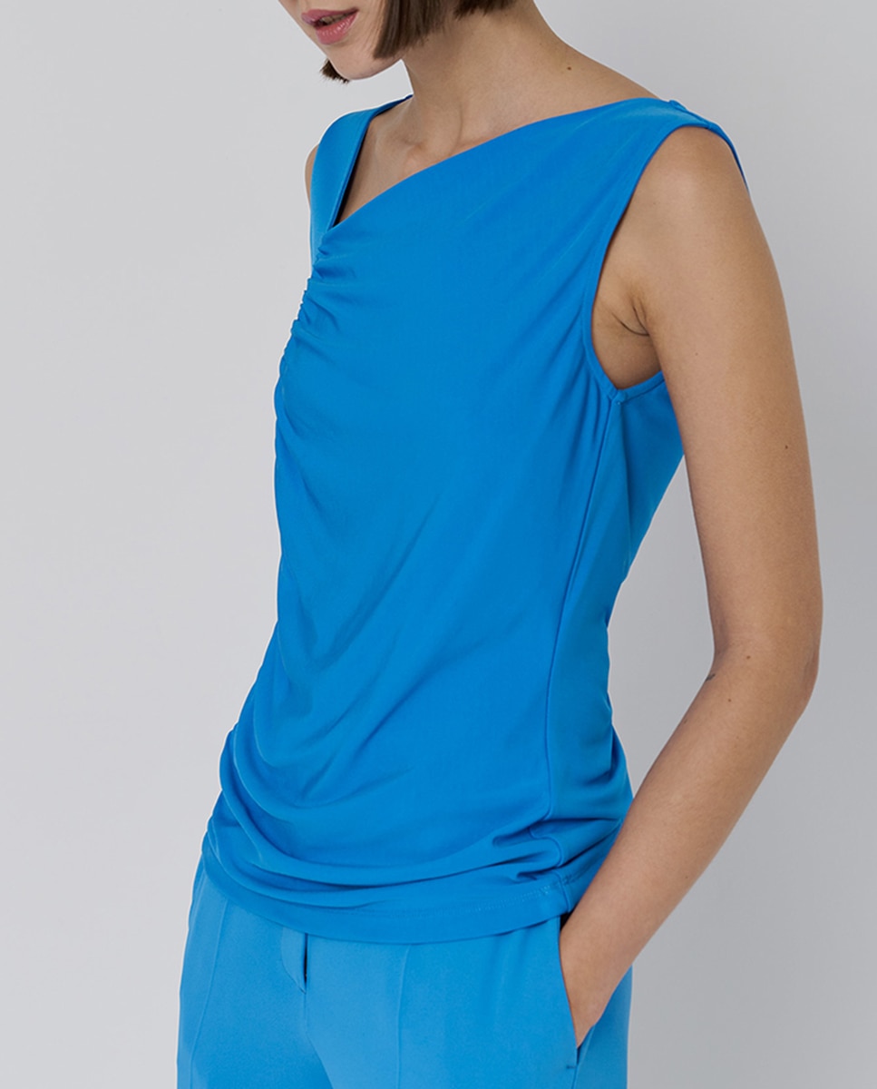Imagen 0 de Camiseta de mujer cuerpo fruncido