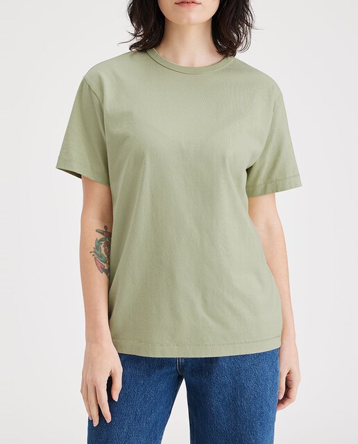 Imagen 0 de Camiseta de mujer de manga corta cuello redondo