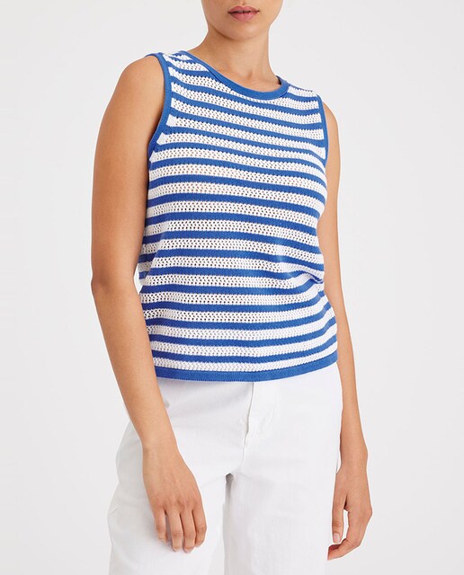 Imagen 0 de Camiseta de mujer cropped sin mangas