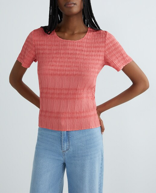 Imagen 0 de Blusa de mujer lisa manga corta