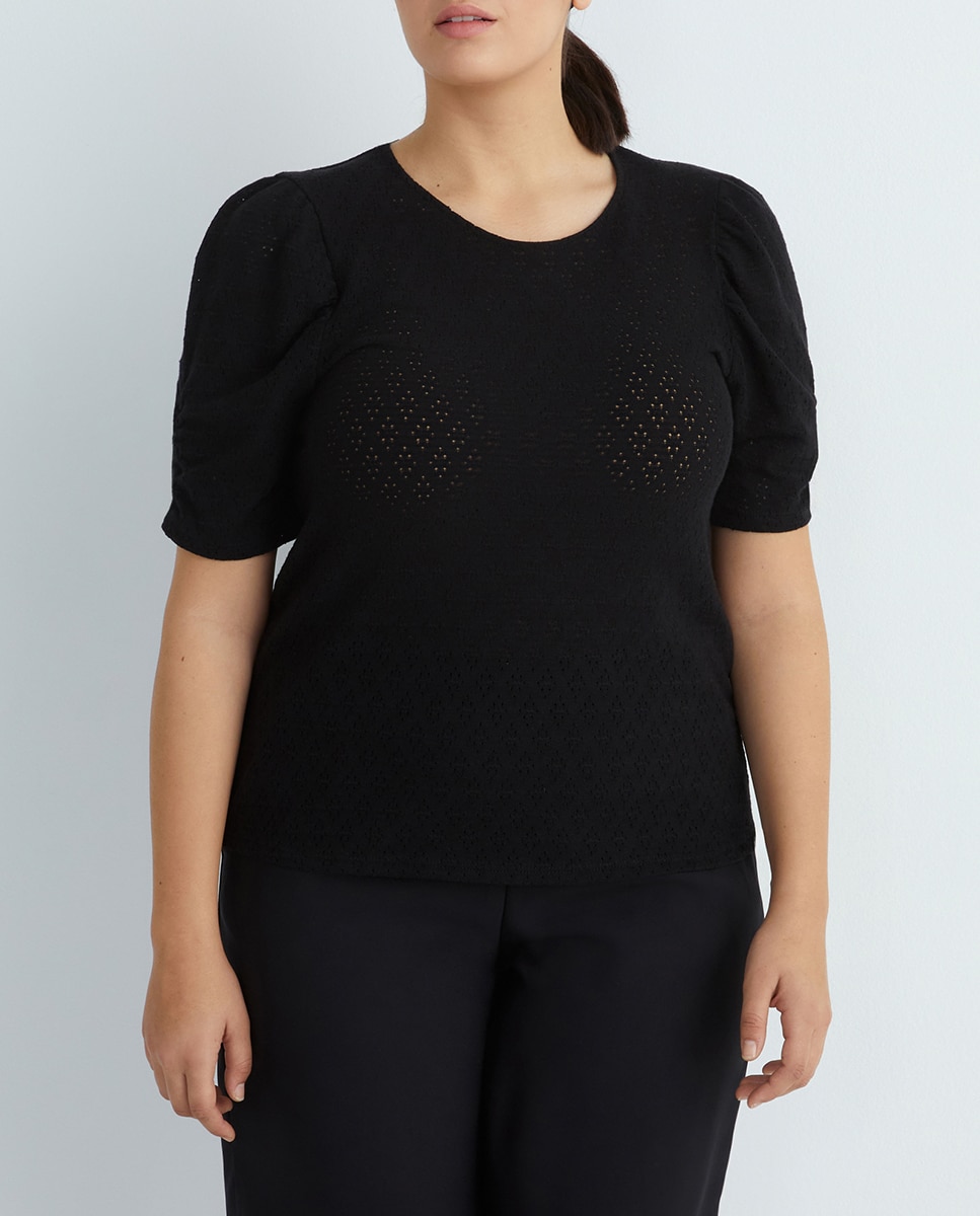 Camiseta de mujer jackard manga corta — oferta en Primeriti