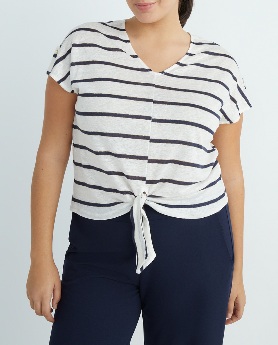 Camiseta de mujer estampado rayas — oferta en Primeriti