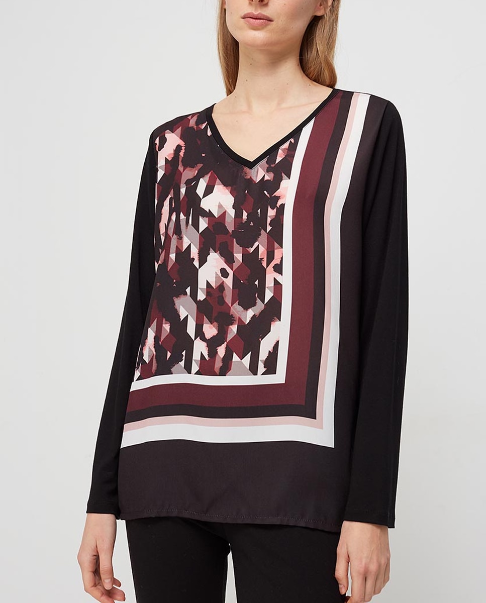 Imagen 0 de Camisa de mujer estampada pañuelo