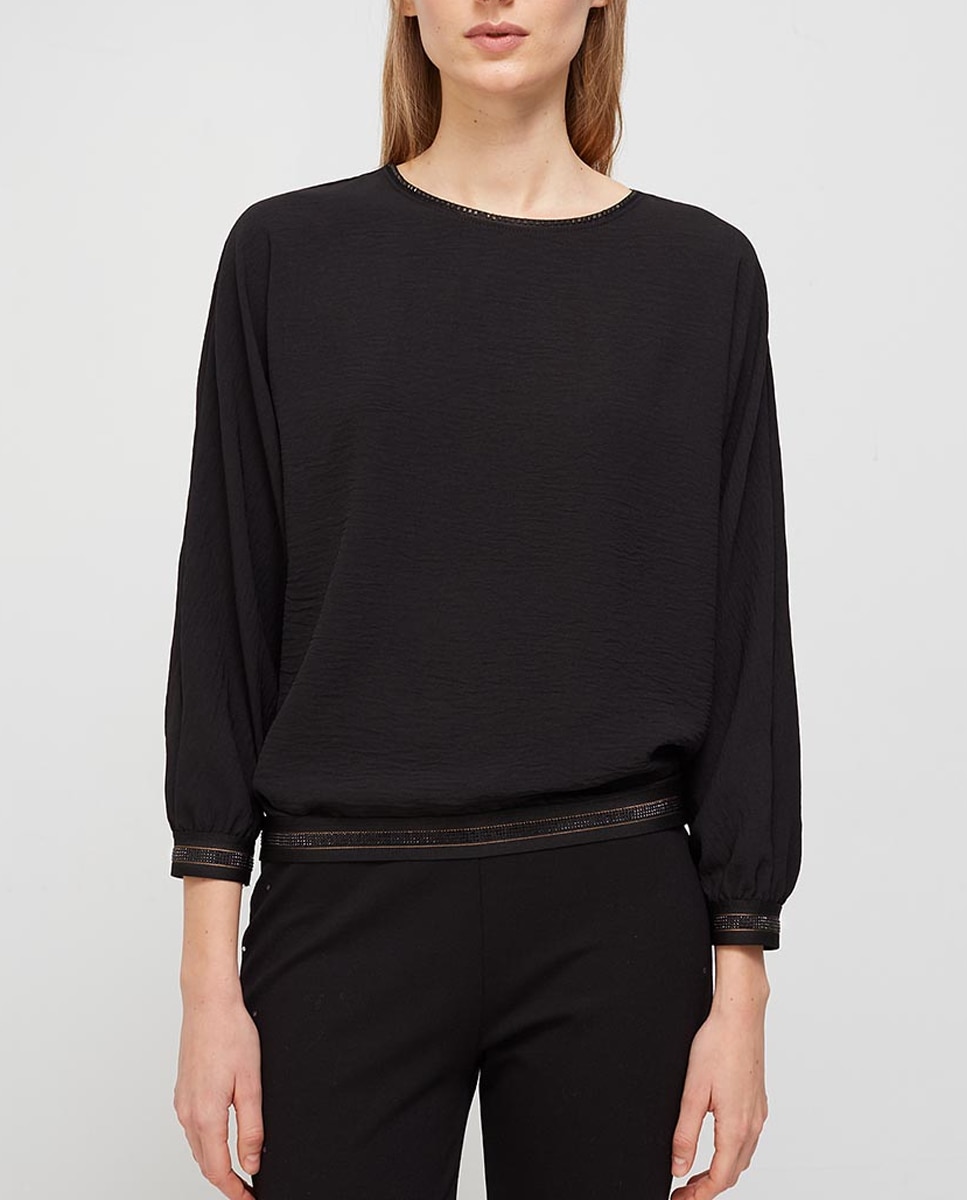 Imagen 0 de Blusa de mujer básica cuello redondo