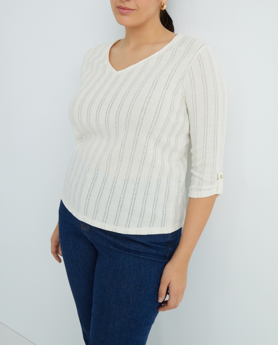 Imagen 0 de Camiseta de mujer con  manga francesa