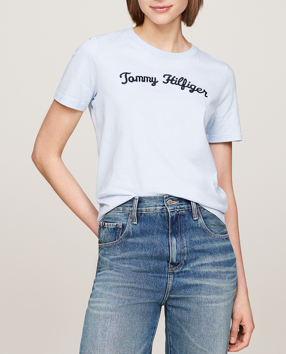 Imagen 0 de Camiseta de mujer de manga corta y cuello redondo