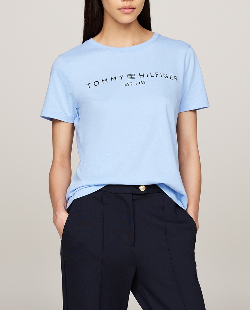 Imagen 0 de Camiseta de mujer de manga corta y cuello redondo