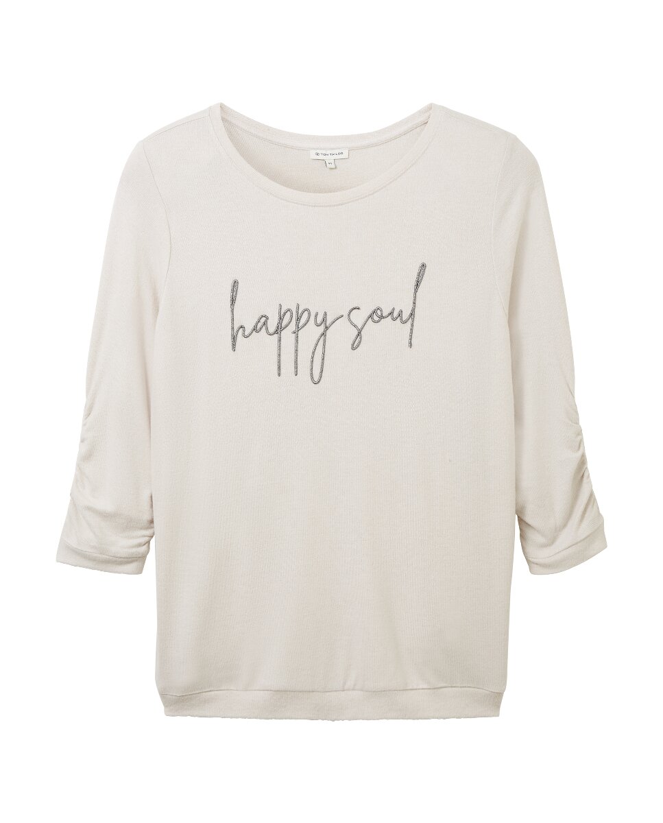 Imagen 0 de Camiseta de mujer con texto en la parte delantera