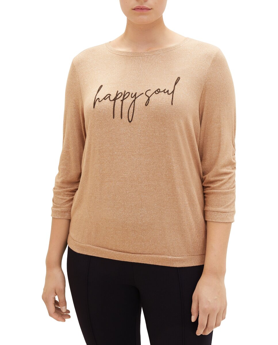 Imagen 0 de Camiseta de mujer con texto en la parte delantera