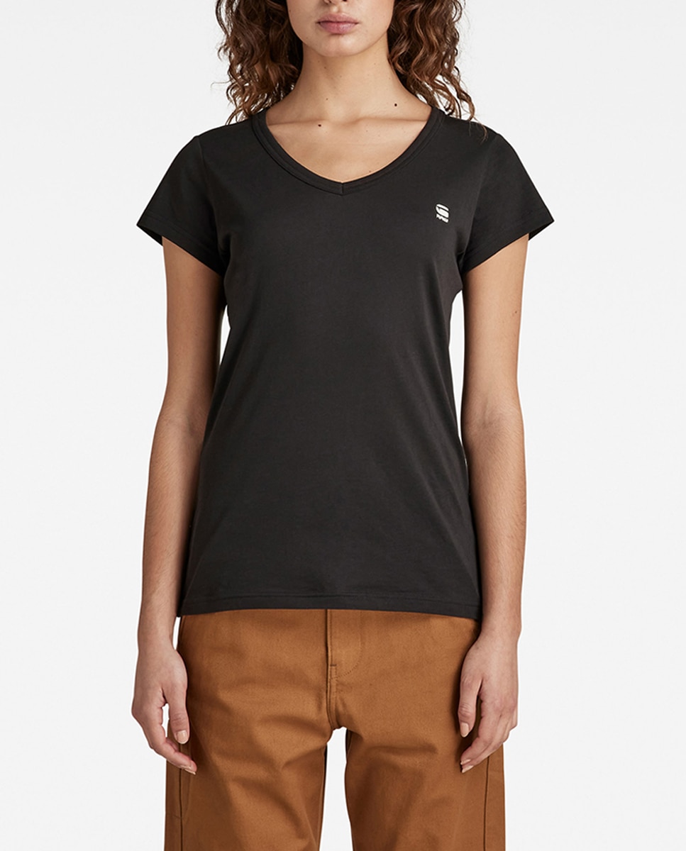 Imagen 0 de Camiseta Eyben de mujer, de punto suave y con grafico de G-Star RAW en el pecho