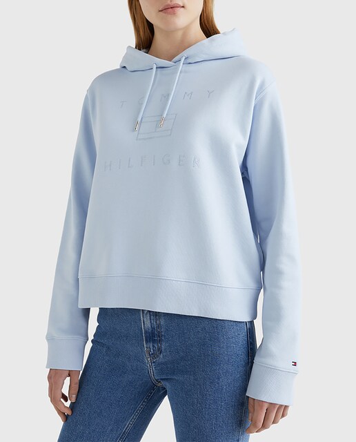 Imagen 0 de Sudadera de mujer con capucha y manga larga.