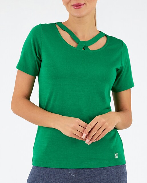 Imagen 0 de Jersey de mujer cuello redondo manga corta