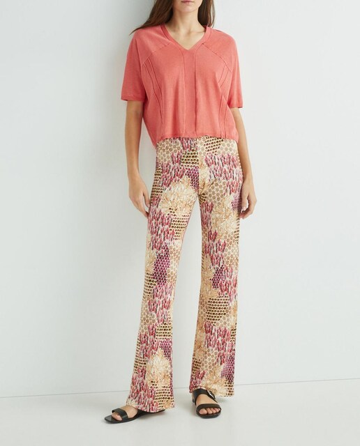 Imagen 0 de Jersey oversize de manga corta y escote pico