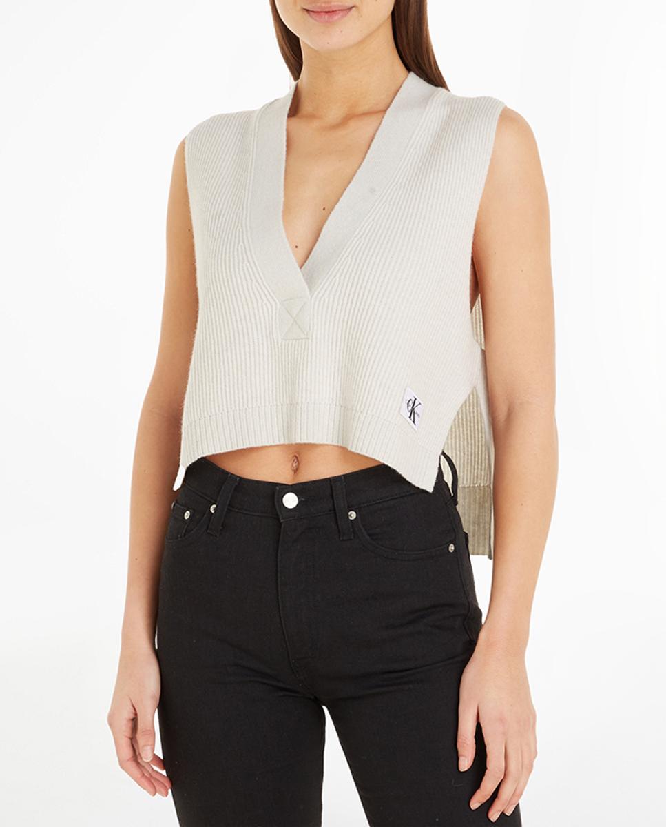 Imagen 0 de Jersey chaleco mujer cuello pico