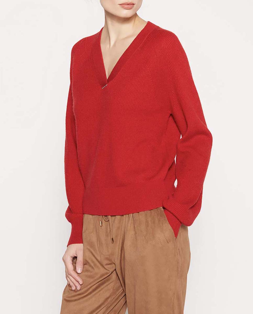 Imagen 0 de Jersey de mujer cuello pico