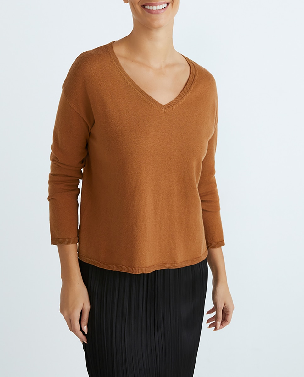Jersey de mujer manga larga y escote pico — oferta en Primeriti