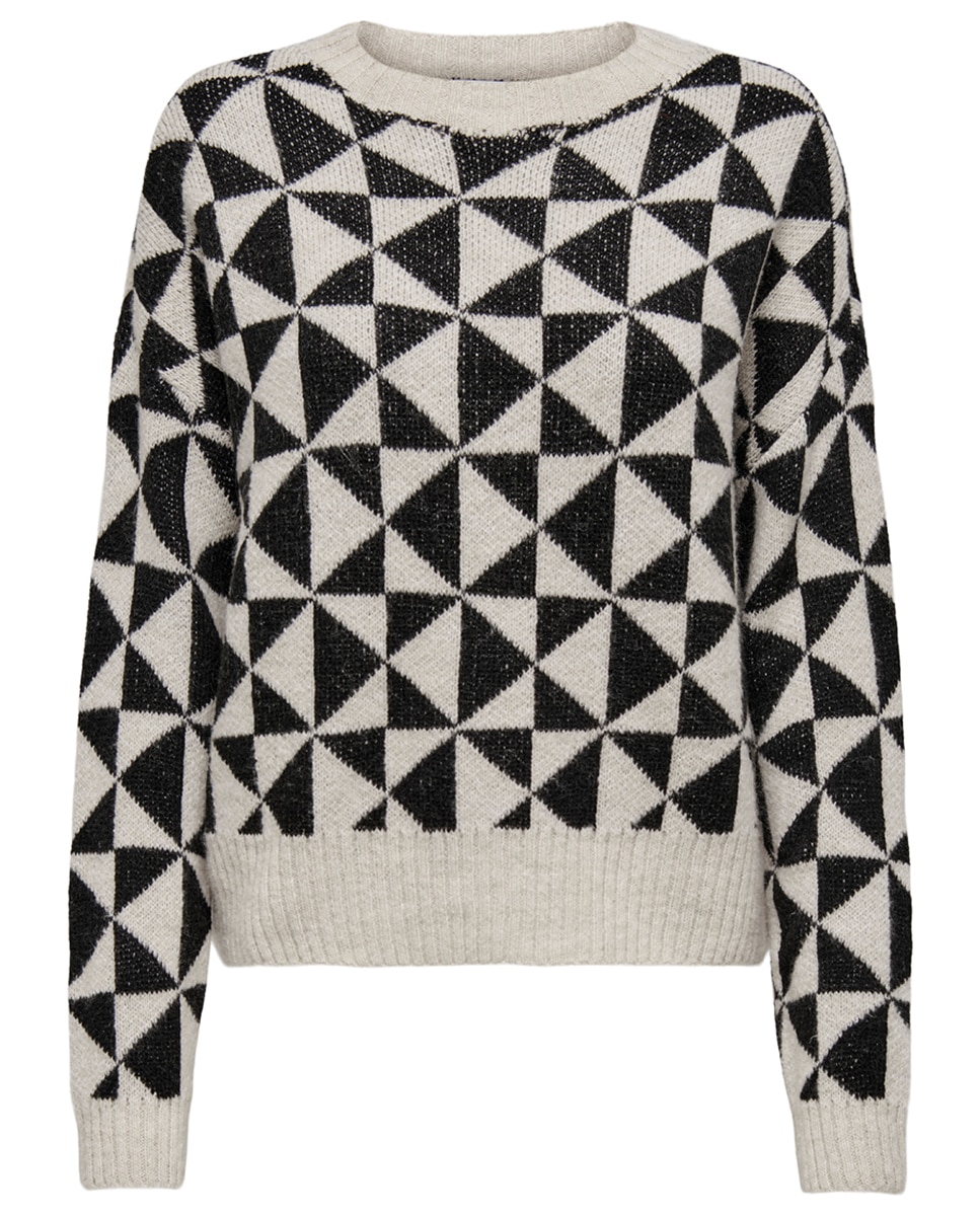 Imagen 0 de Jersey de mujer con estampado geométrico