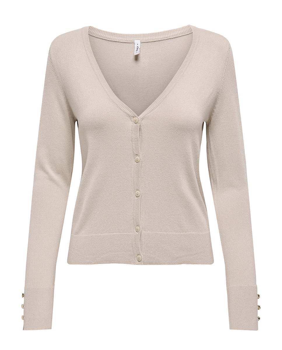Imagen 0 de Cardigan de mujer con cuello de pico