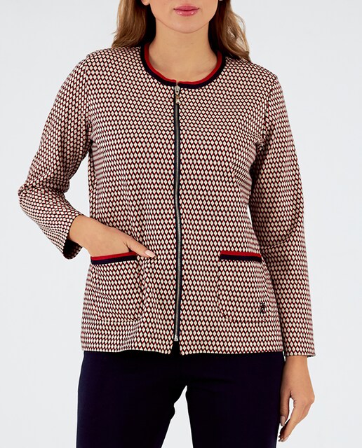 Imagen 0 de Chaqueta de mujer de punto cuello redondo