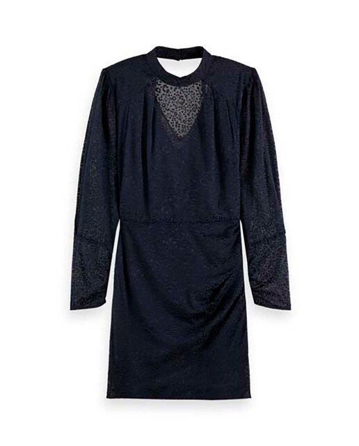 Vestido mini con cuello alto