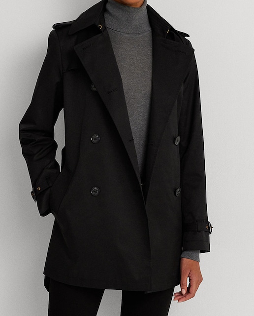 Imagen 0 de Gabardina de mujer con cinturón y solapas