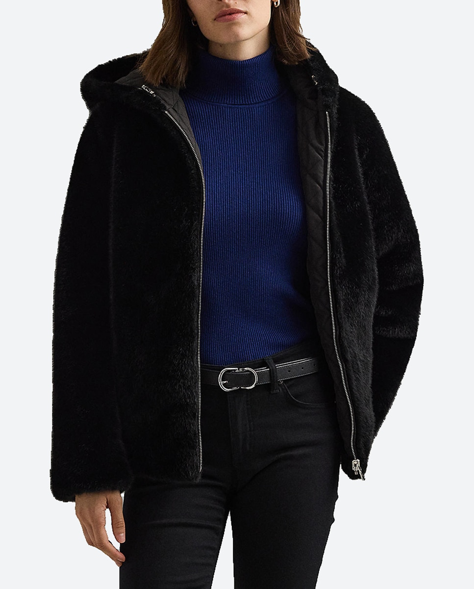 Imagen 0 de Chaqueta de mujer con acolchado de rombos y capucha