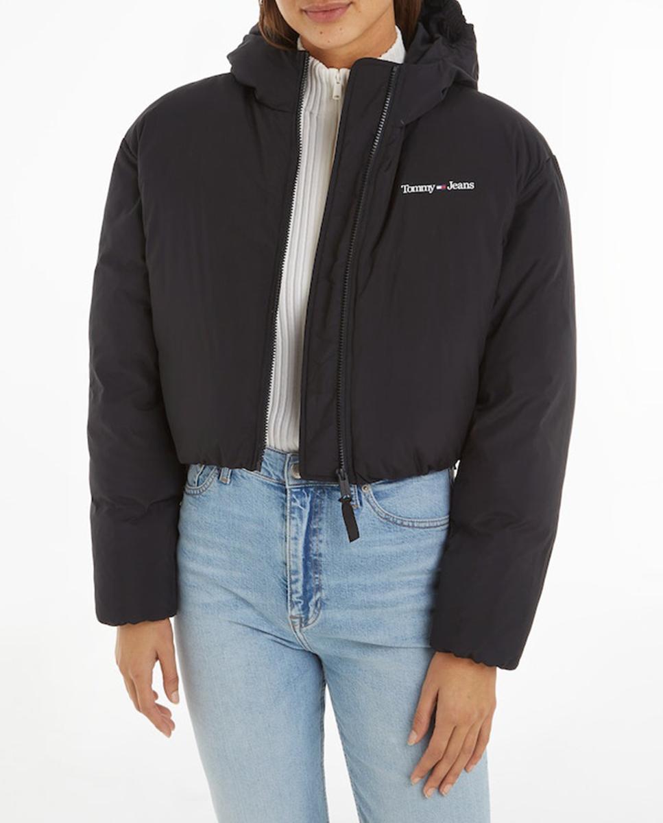 Imagen 0 de Chaqueta de mujer tipo plumas con capucha