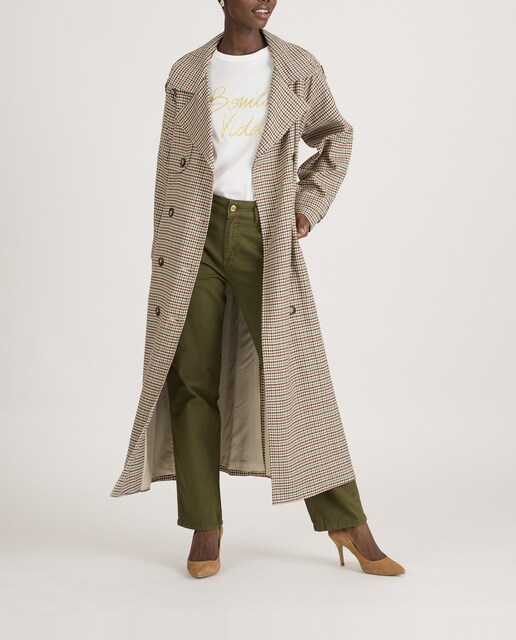 Imagen 0 de Gabardina Naf Naf estampado.