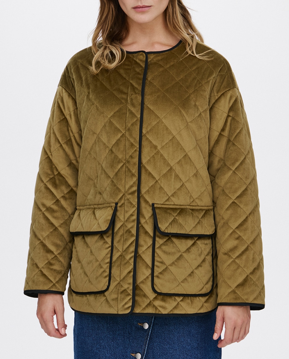 Imagen 0 de Chaqueta de mujer acolchada terciopelo