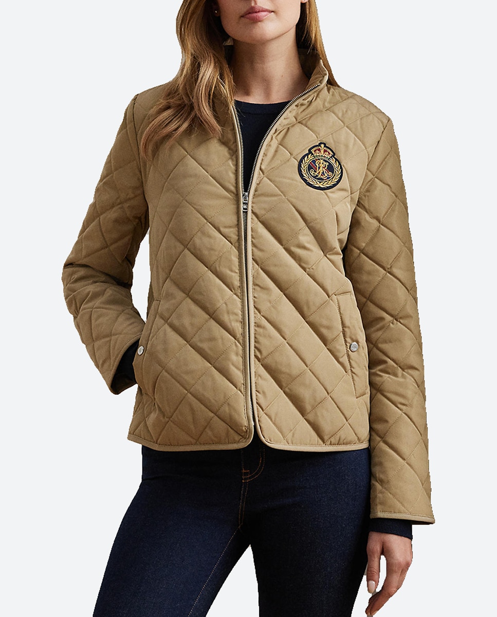 Imagen 0 de Plumífero de mujer impermeable con acolchado de rombos